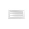 Ekena Millwork Vertical Surface Mount PVC Gable Vent w/ 2"W x 2"H , Brickmould Sill Frame, 22"W x 12"H GVPVE22X1203SN - alternate 1
